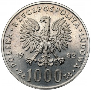 Próba NIKIEL 1.000 złotych 1982 Jan Paweł II - popiersie