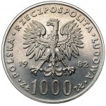 Próba NIKIEL 1.000 złotych 1982 Jan Paweł II - popiersie