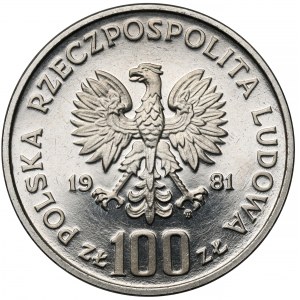 Próba NIKIEL 100 złotych 1981 Koń