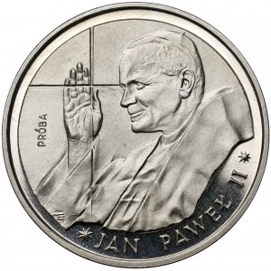 Próba NIKIEL 10.000 złotych 1988 Jan Paweł II - cienki krzyż