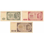Zestaw 50, 100 i 500 złotych 1948 (3szt)