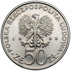 Próba NIKIEL 50 złotych 1983 Jan III Sobieski