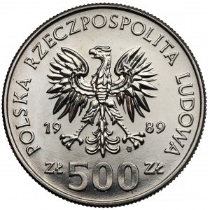 Próba NIKIEL 500 złotych 1989 Władysław II Jagiełło