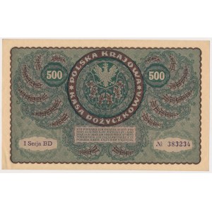 500 mkp 1919 - I Serja BD (Mił.28a)