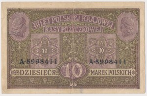 10 mkp 1916 Général ...billets 2x A 899....
