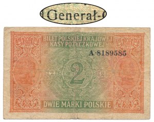 2 mkp 1916 General - A 8189585 - le plus petit nombre actuellement connu - rare