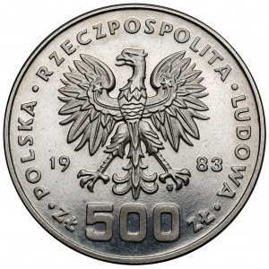 Próba NIKIEL 500 złotych 1983 Sarajewo