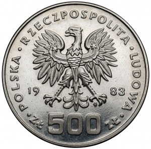 NIKIEL 500 zloty sample 1983 Sarajevo