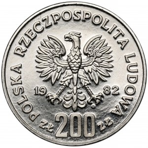 Próba NIKIEL 200 złotych 1982 Bolesław III Krzywousty - popiersie