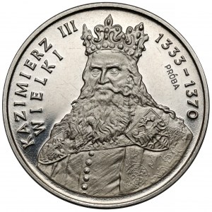 Próba NIKIEL 500 złotych 1987 Kazimierz III Wielki