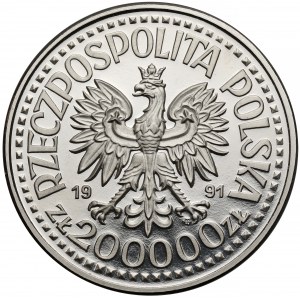 Próba NIKIEL 200.000 złotych 1991 Jan Paweł II - ołtarz