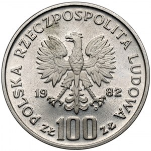 Próba NIKIEL 100 złotych 1982 Bocian