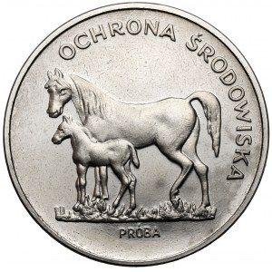 Próba NIKIEL 100 złotych 1981 Konie