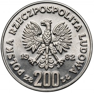 NIKIEL 200 zlatý vzorek 1982 Boleslav III Krzywousty - půlčíslo
