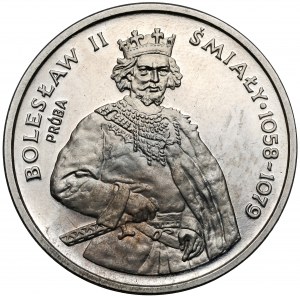 Próba NIKIEL 200 złotych 1981 Bolesław II Śmiały - półpostać