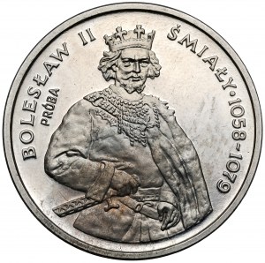 Próba NIKIEL 200 złotych 1981 Bolesław II Śmiały - półpostać