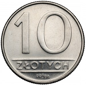 Próba NIKIEL 10 złotych 1984