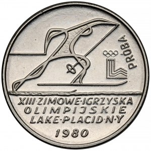 Próba NIKIEL 2.000 zł 1980 Lake Placid biegi