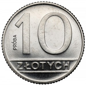 Próba NIKIEL 10 złotych 1989