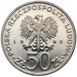 Próba NIKIEL 50 złotych 1982 Bolesław III Krzywousty