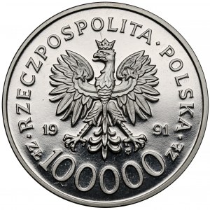 Próba NIKIEL 100.000 złotych 1991 Tobruk