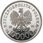 Próba NIKIEL 100.000 złotych 1991 Dobrzański 