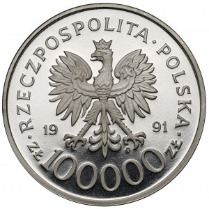 Sample NIKIEL 100,000 zl 1991 Dobrzanski 