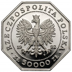 Próba NIKIEL 50.000 złotych 1992 Order Virtuti Militari