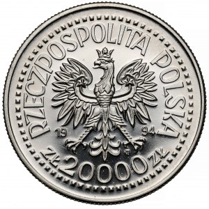 Próba NIKIEL 20.000 złotych 1994 Zygmunt I Stary