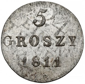 Duchy of Warsaw, 5 groszy 1811 IB