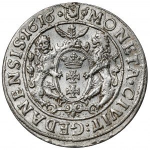 Sigismund III Vasa, Ort Gdansk 1616 - type II - Ammon