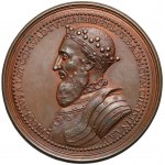 Francja, Karol III i Krystyna Duńska, Medal bez daty - późniejsza odbitka (XVIII-XIXw.)