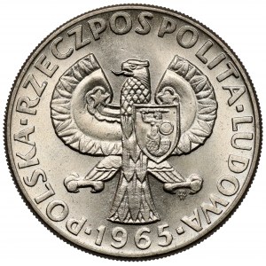 Próba CuNi 10 złotych 1965, 700 lat Warszawy - Syrena