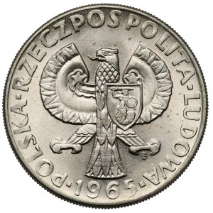 Próba CuNi 10 złotych 1965, 700 lat Warszawy - Syrena