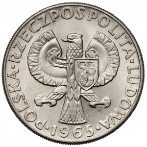 Próba CuNi 10 złotych 1965, 700 lat Warszawy - Syrena