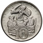 Próba CuNi 10 złotych 1965, 700 lat Warszawy - Syrena