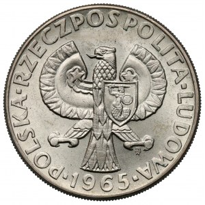 Próba CuNi 10 złotych 1965, 700 lat Warszawy - Syrena