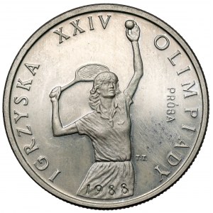 Próba CuNi 200 złotych 1987 Igrzyska XXIV Olimpiady - Tenisistka