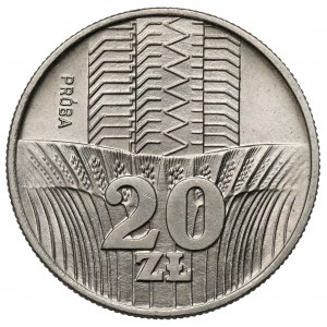 Próba CuNi 20 złotych 1973 Wieżowiec