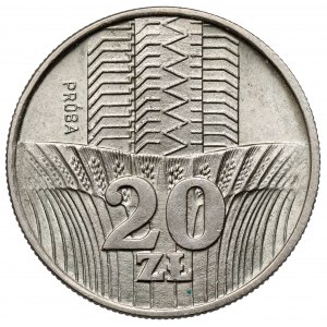 Próba CuNi 20 złotych 1973 Wieżowiec