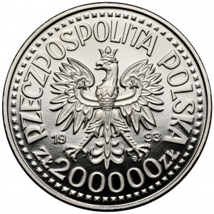 Próba NIKIEL 200.000 złotych 1993 Kazimierz IV Jagiellończyk - popiersie