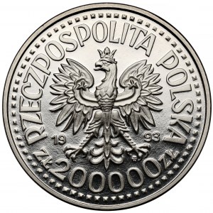 Próba NIKIEL 200.000 złotych 1993 Kazimierz IV Jagiellończyk - półpostać