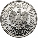 Próba NIKIEL 200.000 złotych 1994 Zygmunt I Stary - półpostać