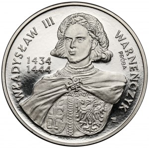 Próba NIKIEL 200.000 złotych 1992 Władysław III Warneńczyk - półpostać