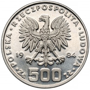 Próba NIKIEL 500 złotych 1984 Łabędzie