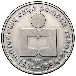 Próba NIKIEL 1.000 złotych 1986 Narodowy Czyn Pomocy Szkole