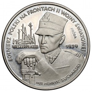 Próba NIKIEL 5.000 złotych 1989 Sucharski / Westerplatte