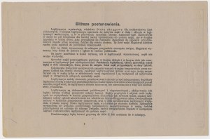 Kraków, Lagitymacya do poboru mąki, okres 1/9 1918 do 7/6 1919