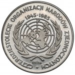Próba NIKIEL 500 złotych 1985, 40 Lat ONZ