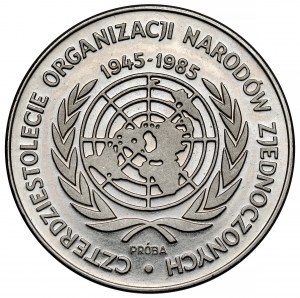 NIKIEL 500 Goldmuster 1985, 40 Jahre Vereinte Nationen